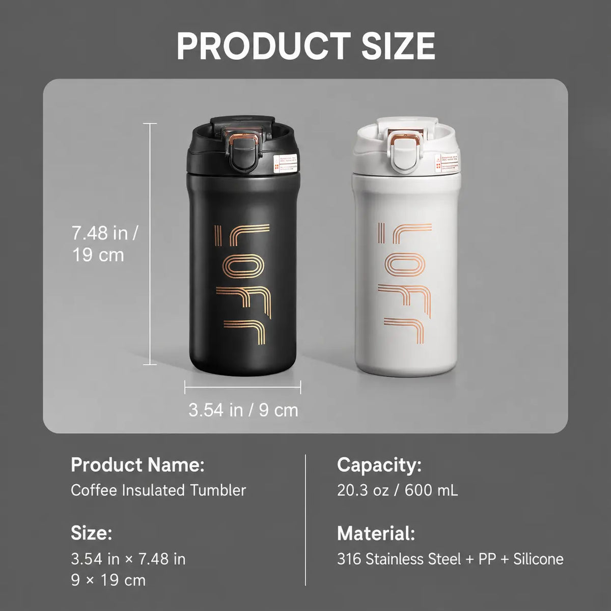 Soher Portable Insulated Thermal Traveler Tumbler - Your Perfect Leak-Proof Companion with Secure Locking Flip Lid for Effortless Sipping on the Go