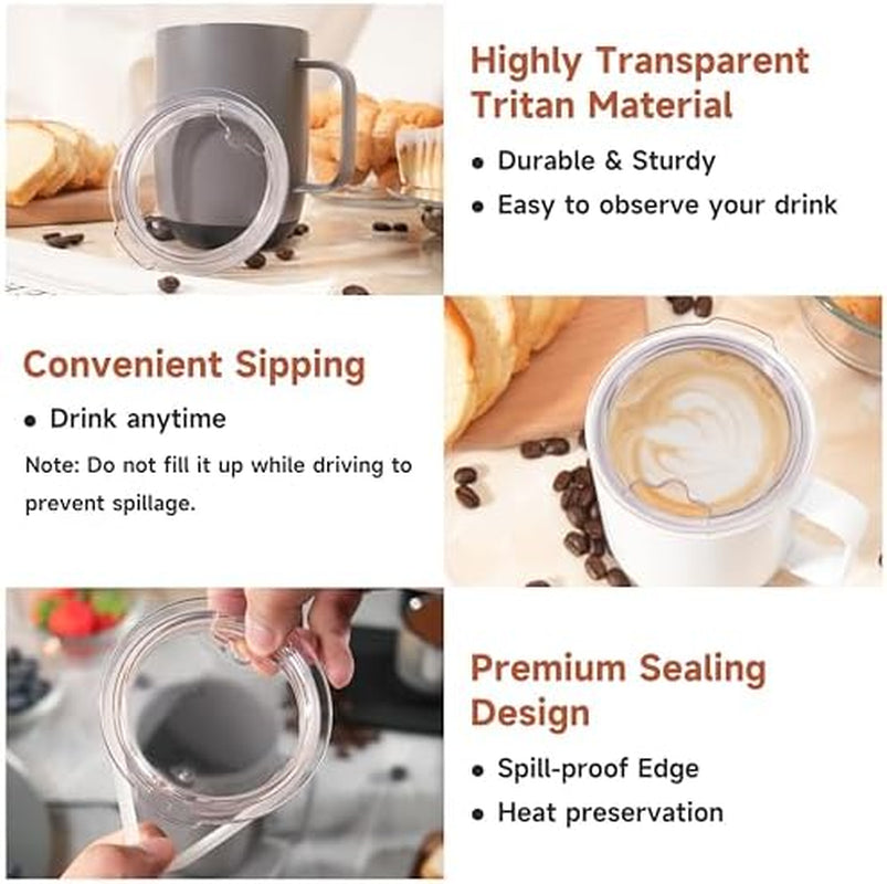 Upgrade Your 10Oz Ember Mug with Our Splash-Proof Lid and Heat-Resistant Silicone Spoon Set – Perfect for Coffee Lovers!