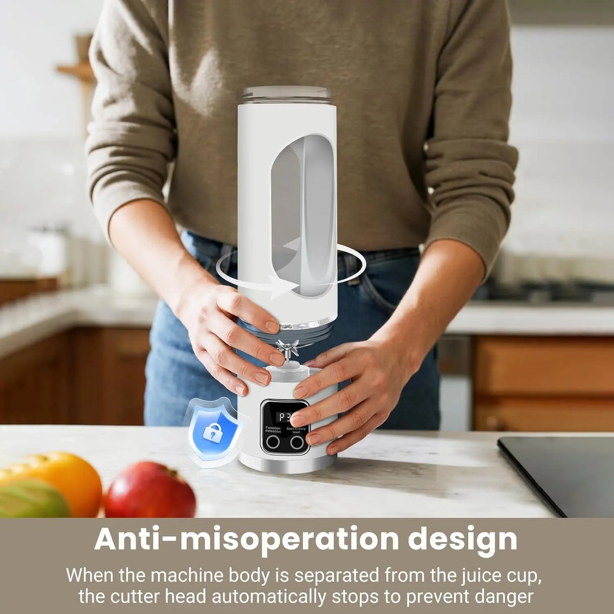 Unleash the Power of Smoothies Anywhere with Our Ultimate USB Rechargeable Portable Blender - Perfect for Travel, School, and Gym! Leak-Proof Design for Effortless Shakes and Baby Food!