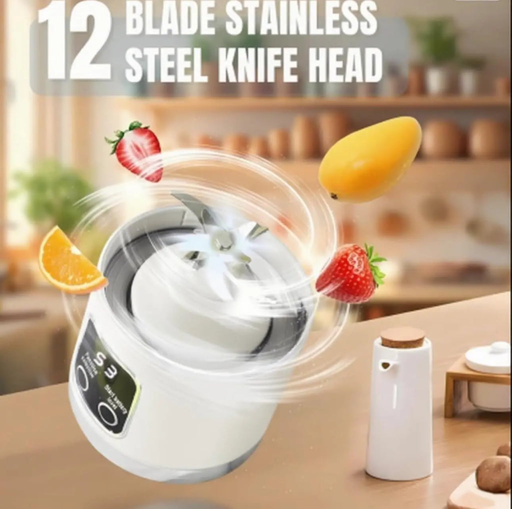 Unleash the Power of Smoothies Anywhere with Our Ultimate USB Rechargeable Portable Blender - Perfect for Travel, School, and Gym! Leak-Proof Design for Effortless Shakes and Baby Food!
