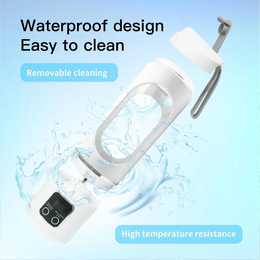 Unleash the Power of Smoothies Anywhere with Our Ultimate USB Rechargeable Portable Blender - Perfect for Travel, School, and Gym! Leak-Proof Design for Effortless Shakes and Baby Food!