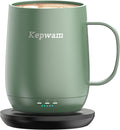 Kepwam TCM2 Self-Heating Coffee Mug - Enjoy Your Perfectly Warm Beverage Anytime with 16oz Capacity and Smart Temperature Control