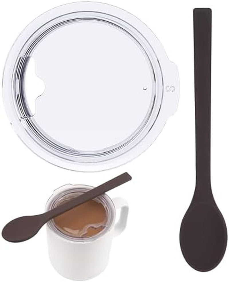 Upgrade Your 10Oz Ember Mug with Our Splash-Proof Lid and Heat-Resistant Silicone Spoon Set – Perfect for Coffee Lovers!