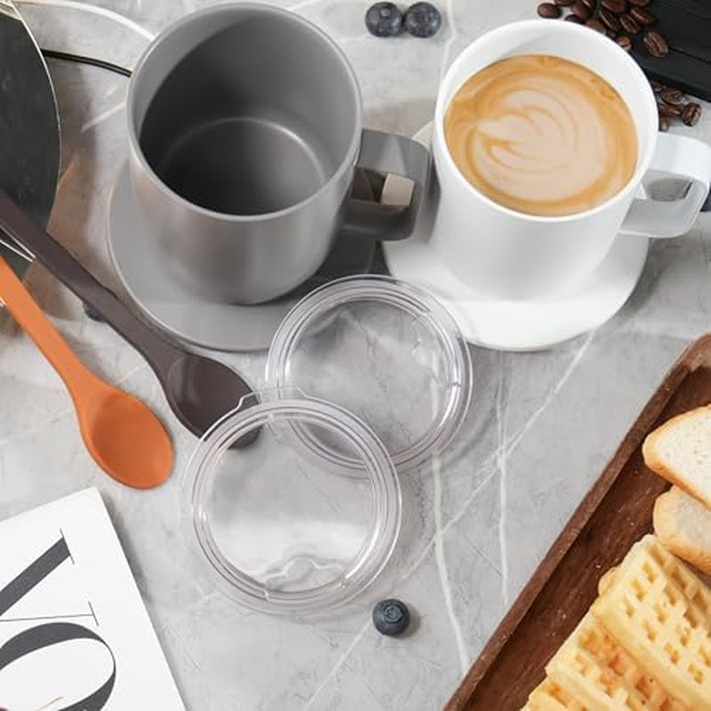 Upgrade Your 10Oz Ember Mug with Our Splash-Proof Lid and Heat-Resistant Silicone Spoon Set – Perfect for Coffee Lovers!